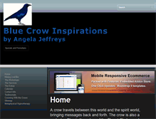Tablet Screenshot of bluecrowinspirations.com